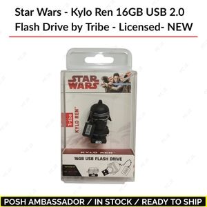 Star Wars - Kylo Ren 16GB USB 2.0 Flash Drive by Tribe - Licensed - NEW